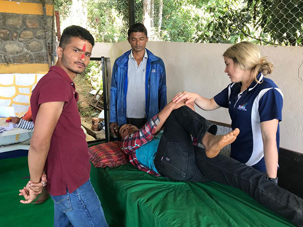 Nepal Physio on table