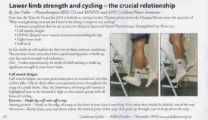 Lower Limb Strength - Canberra cyclist