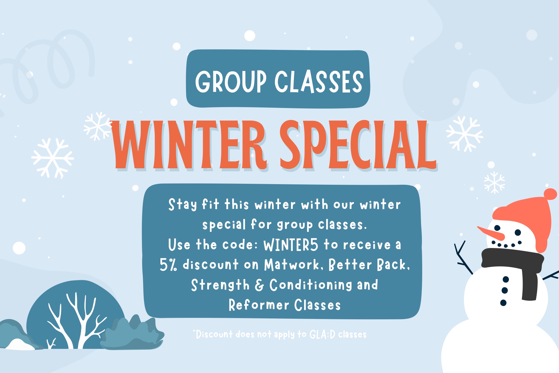 Group Classes winter special
